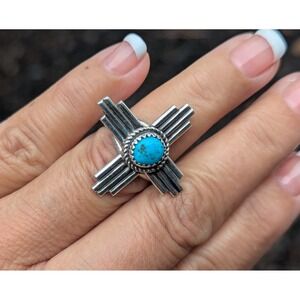 Navajo Ring Handcrafted Native American Jewelry‎ Women's Sz 6US **